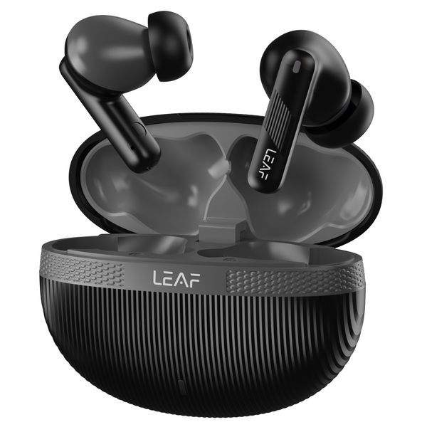 LEAF BUDS X342 TRUE WIRELESS EARBUDS (CARBON BLACK)