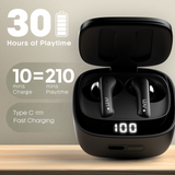 LEAF BUDS X614 ANC TRUE WIRELESS EARBUDS (CARBON BLACK)