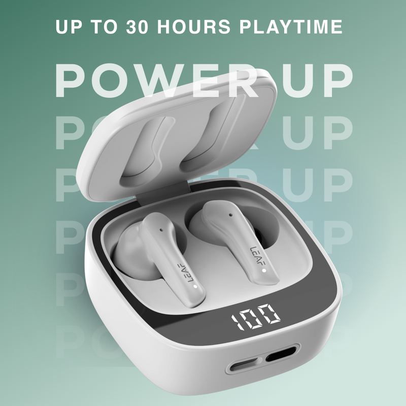 LEAF BUDS X614 ANC TRUE WIRELESS EARBUDS (PURE WHITE)