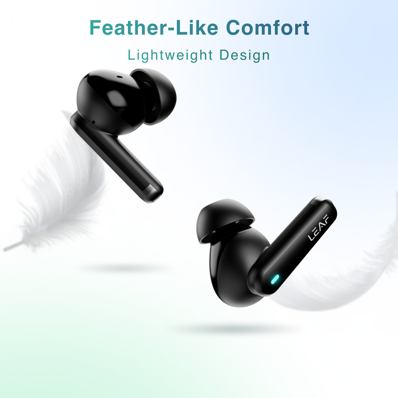 LEAF BUDS X121 TRUE WIRELESS EARBUDS (CARBON BLACK)