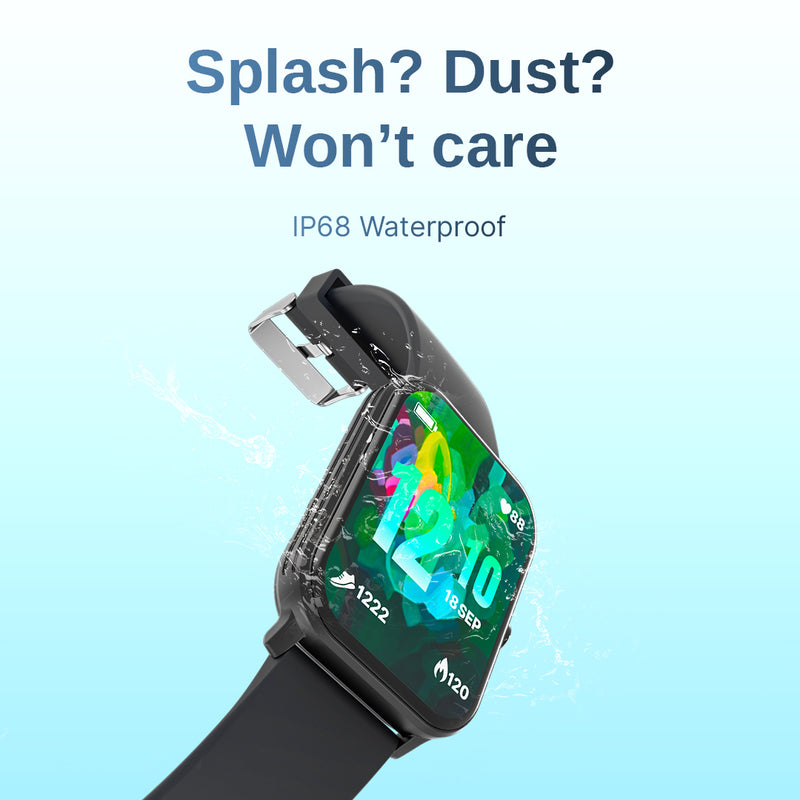 oraimo Watch ES 1.78'' AMOLED Screen GPS Bluetooth call IP68 Waterproof SOS  Emergency Smart Watch